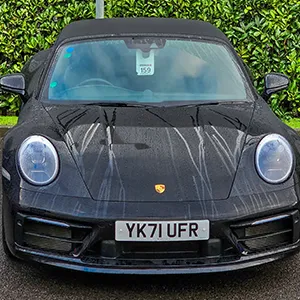 black small front car