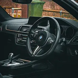 inside of steering wheel