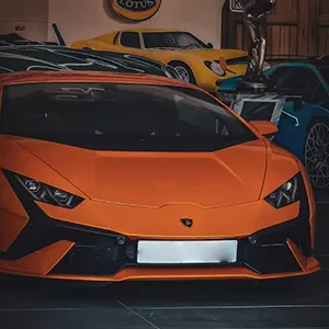 Orange sports car